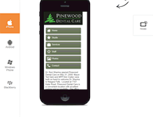 Tablet Screenshot of pinewooddentalcare.com
